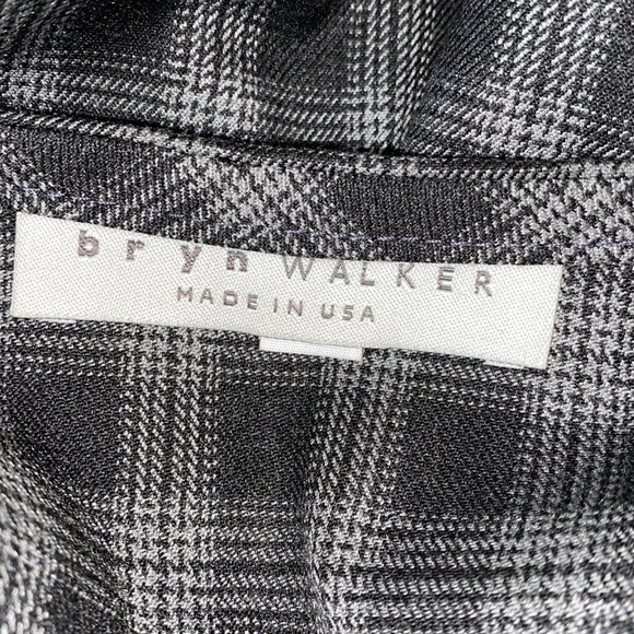 Bryn Walker black plaid size large dress - Picture 5 of 9
